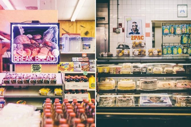 "break bread market installation" - A one day site specific installation in a market context 2013 - Photos by Brandon Shigeta.