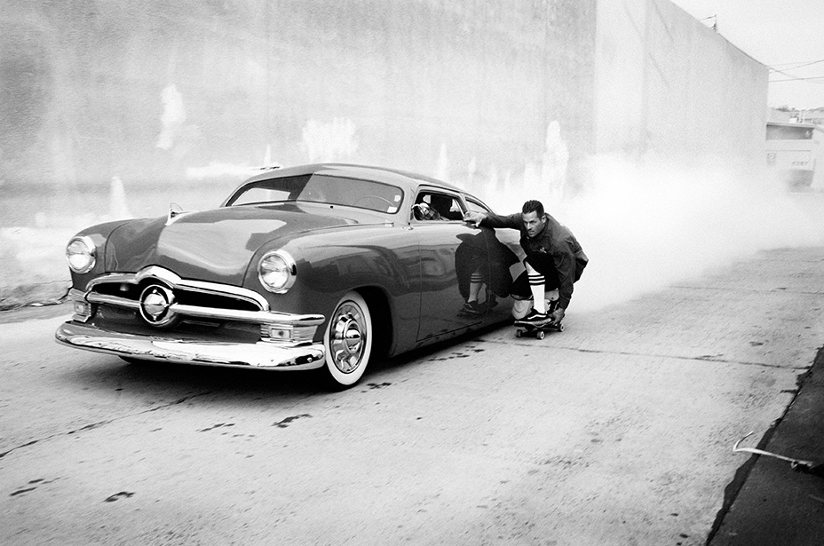 Jason Jessee gets dragged by a '50 Ford, San Diego