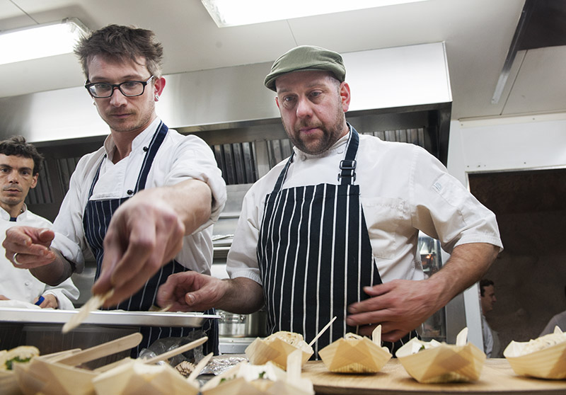 St Ali head chef Andrew Gale (R)