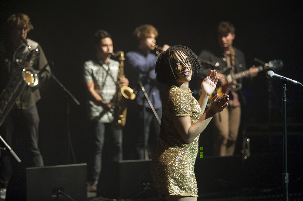 Saskwatch perform at the Heart of St Kilda Concert at the Palais Theatre, May 2013