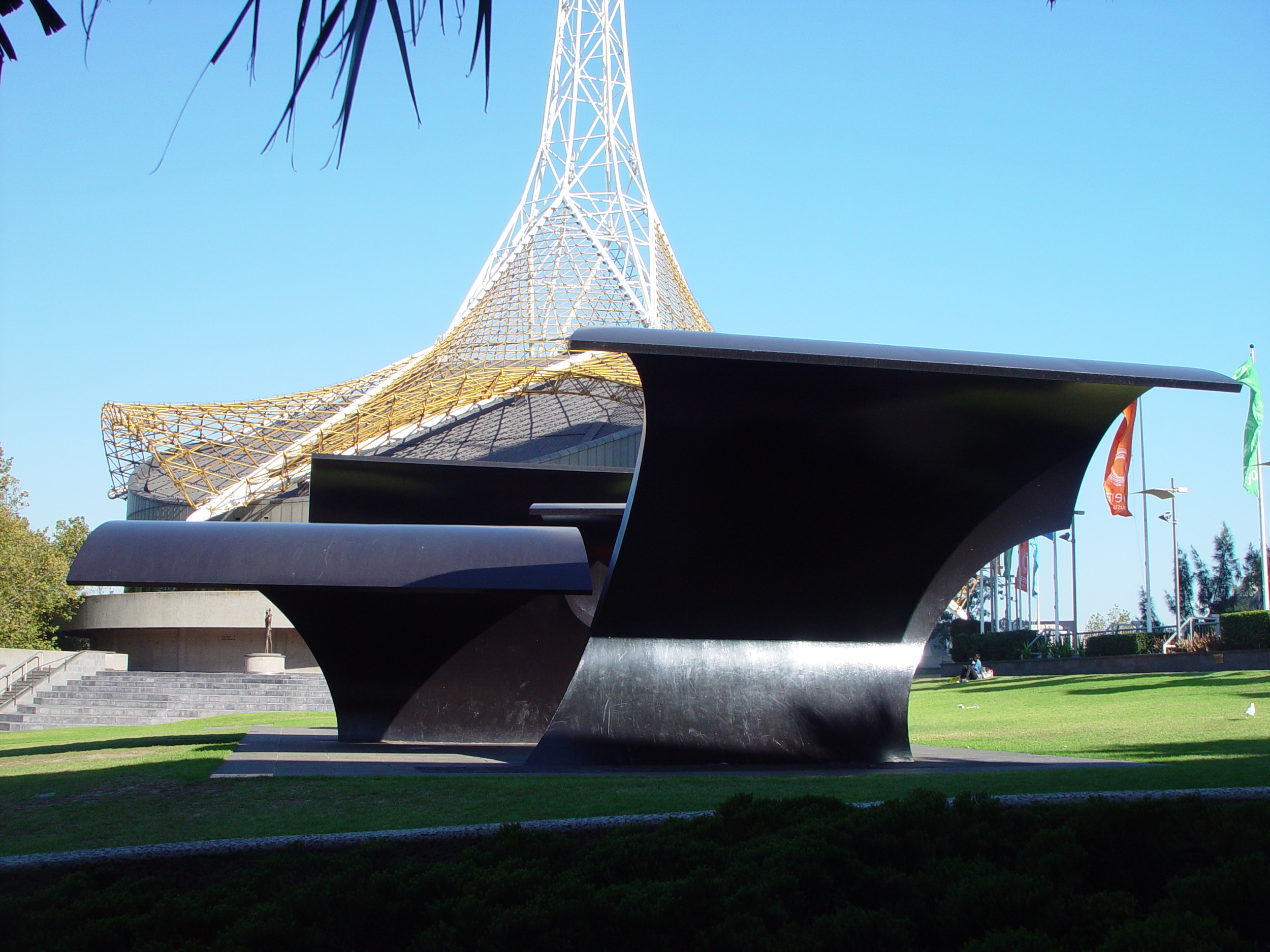 'Forward Surge' 1972 by Inge King at the Melbourne Arts Centre