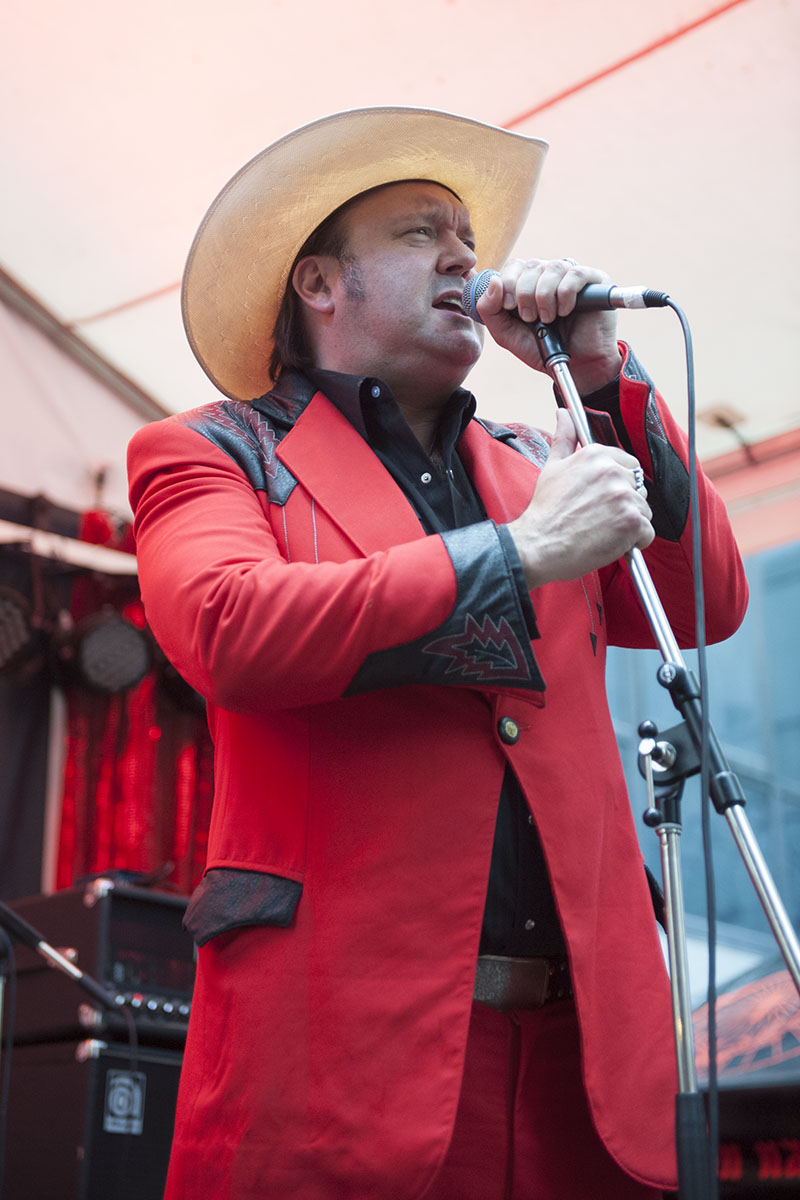 James Young MC's at Cherry Rock festival