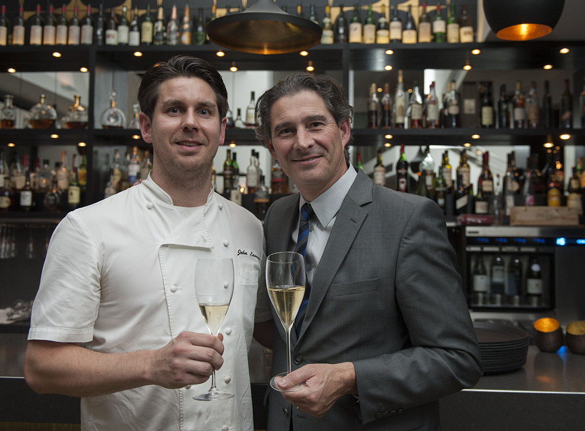 Chef John Lawson with Benoit Gouez