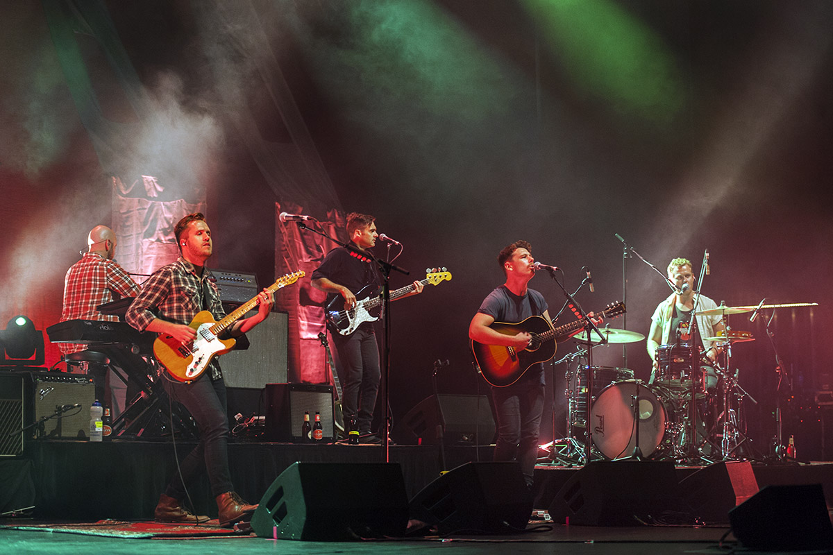 Boy & Bear on stage at the Palais Theatre last Friday