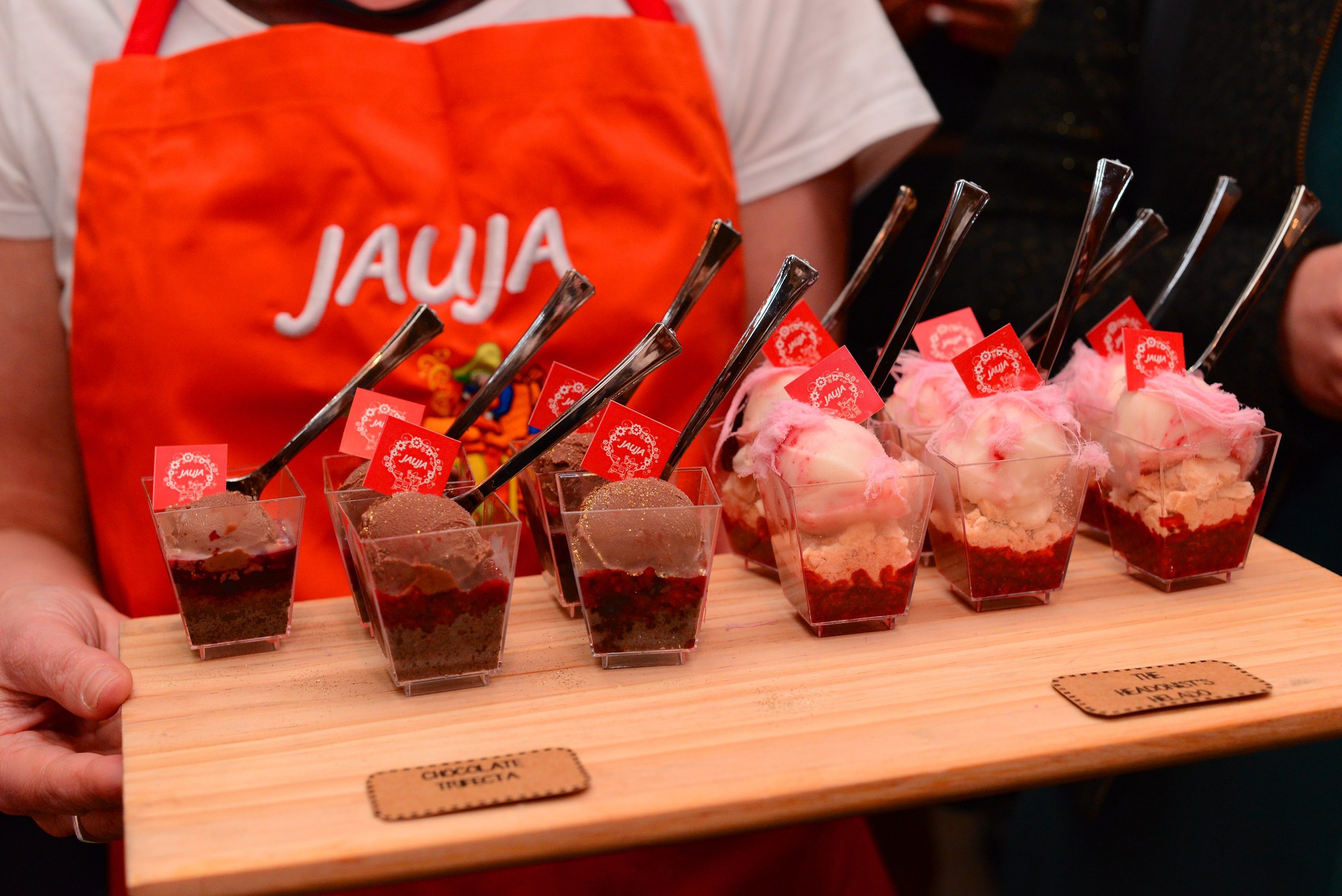 Custom parfaits created by Helados Jauja Argentinian ice-cream in Carlton