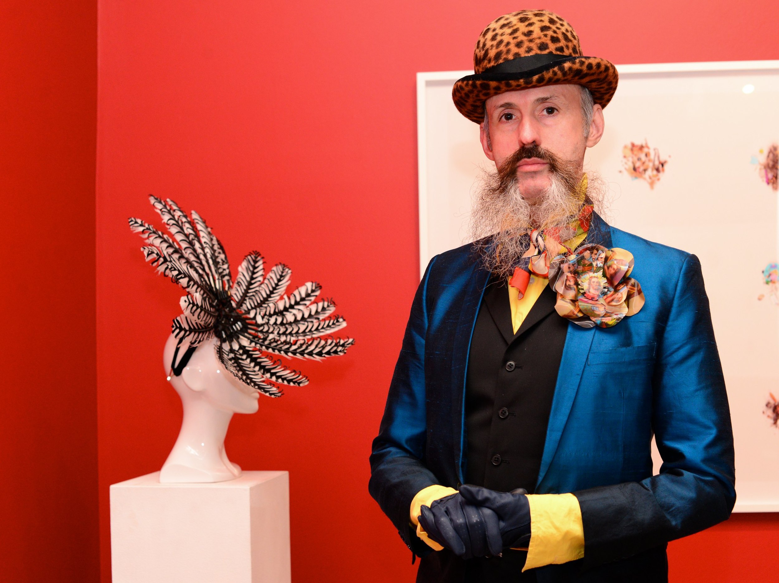 Milliner Richard Nylon launches The Eternal Headonist at The Anna Pappas Gallery in Prahran