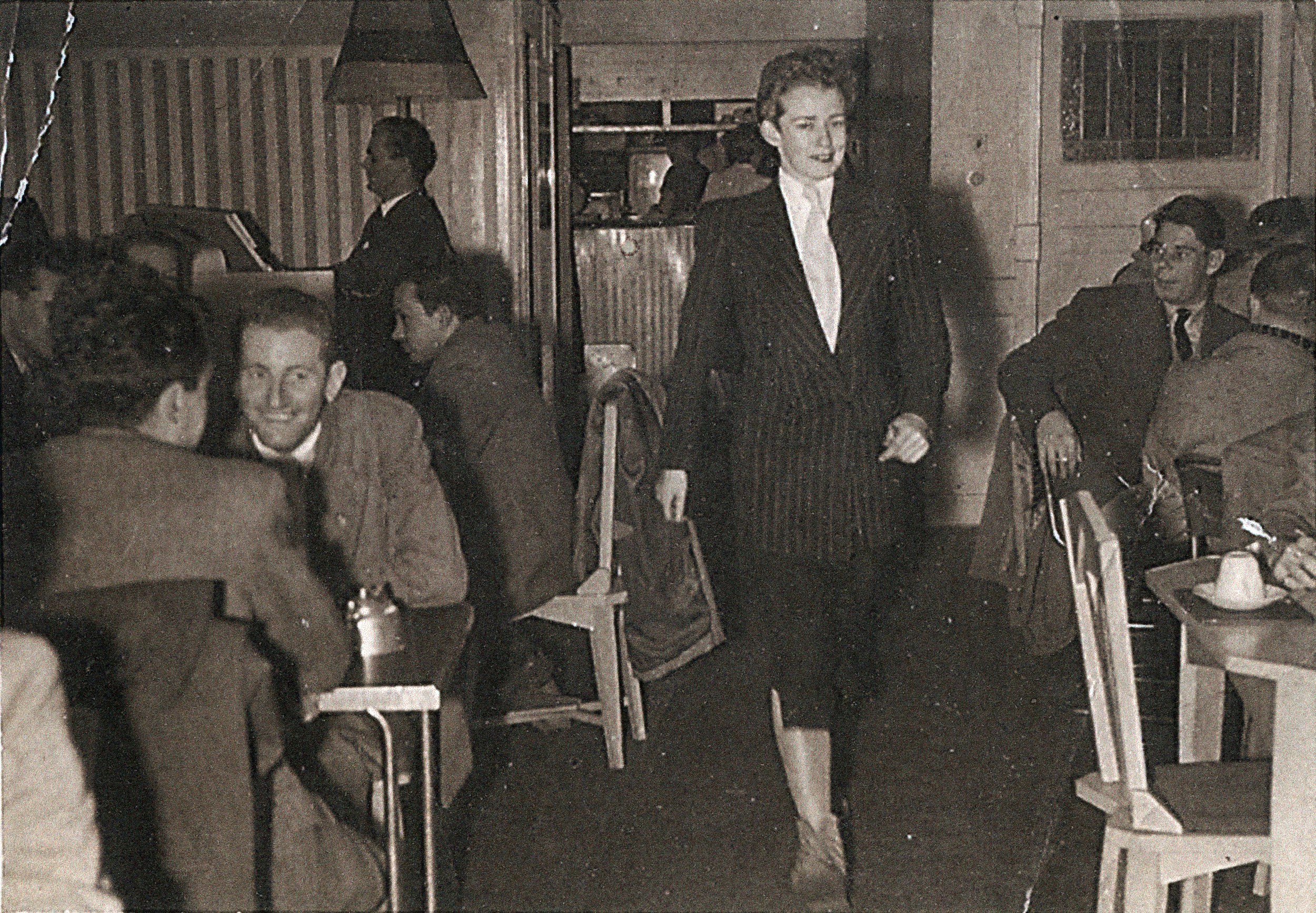 Val Eastwood at Val's Coffee Lounge, Unknown photographer c. 1950s - Courtesy of the Australian Lesbian and Gay Archives