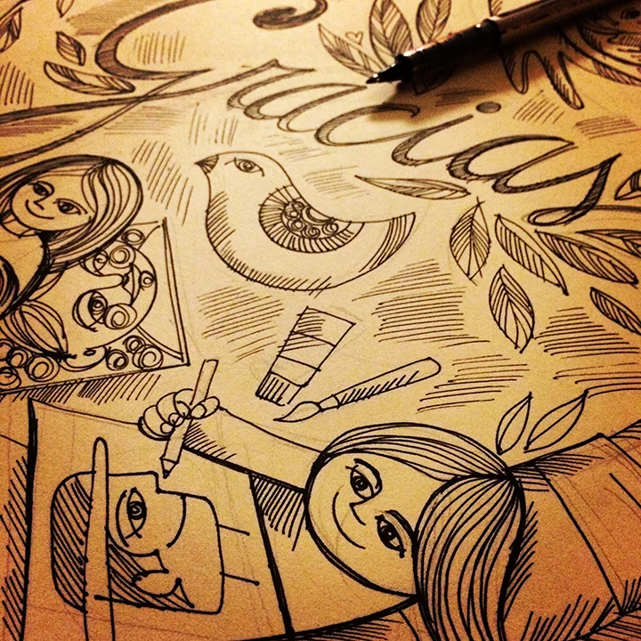 "Gracias" (detail)