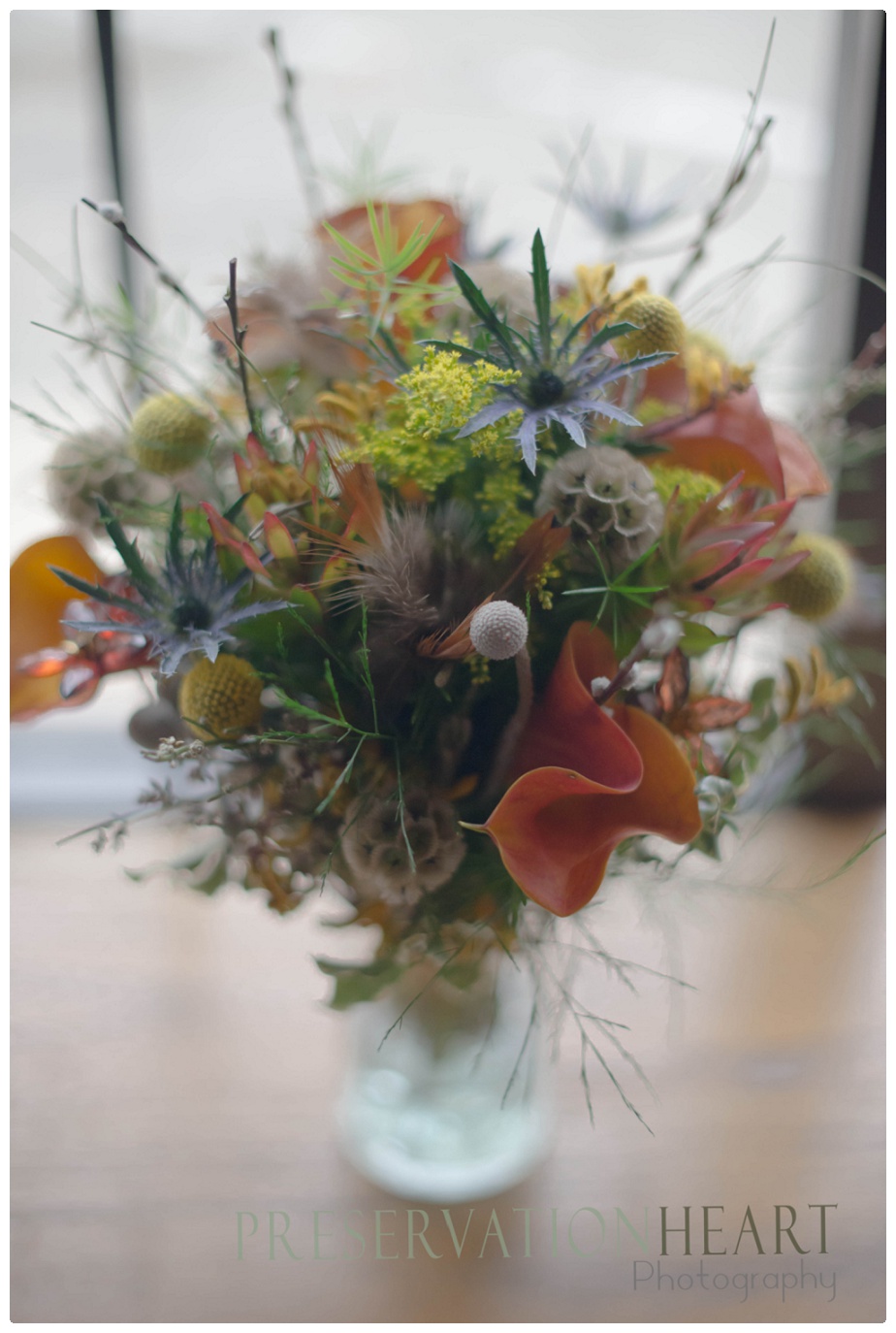 Textures like crazy in this feathery woodland inspired bouquet - I see forest wedding all over this one!