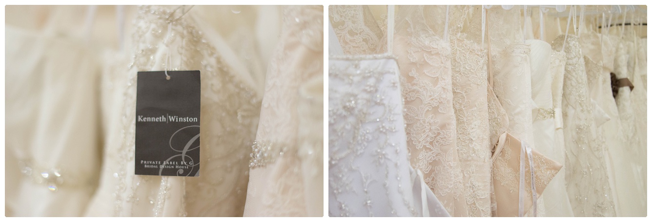 gorgeous dresses by many labels including the amazing work of Kenneth Winston