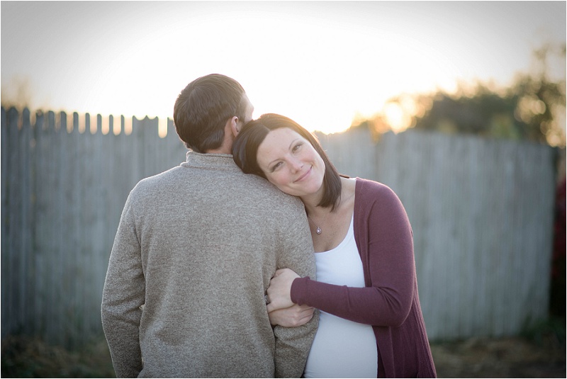 Katelyn beams in the evening glow - a perfect maternity shoot in Sycamore, IL. 