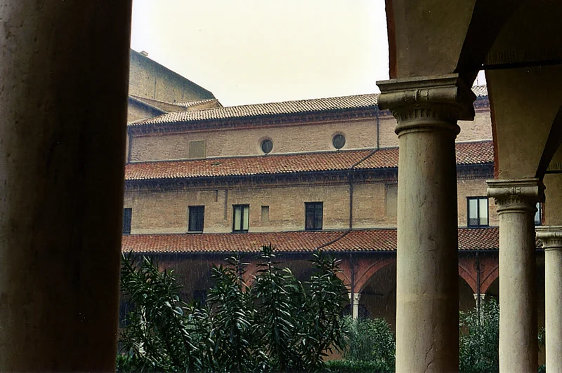 Inside the cloister at San Domenico
