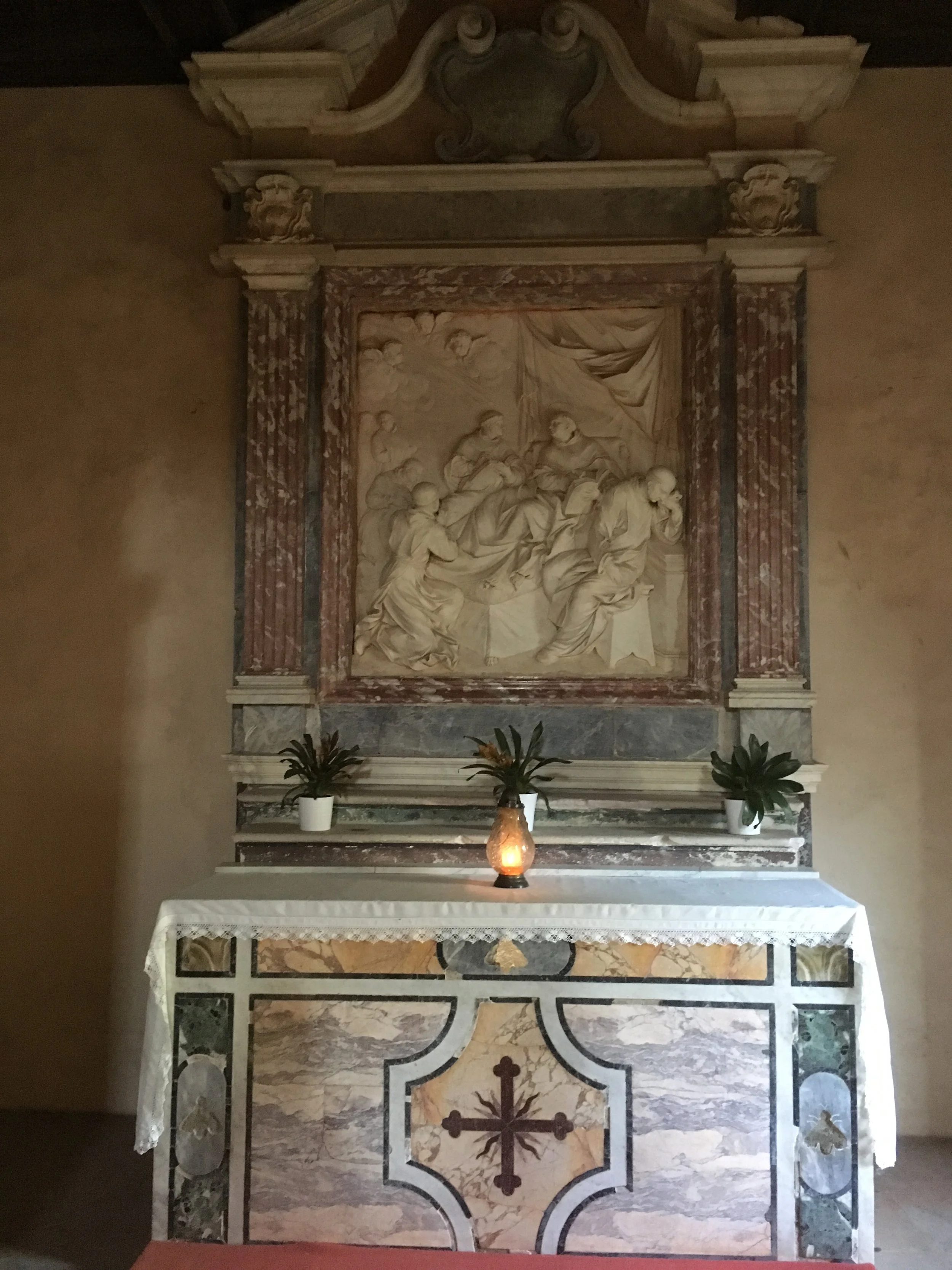 the altar of the abbot’s quarters of the fossanova monastery, where aquinas spent his last days. Photo credit: ryan brady
