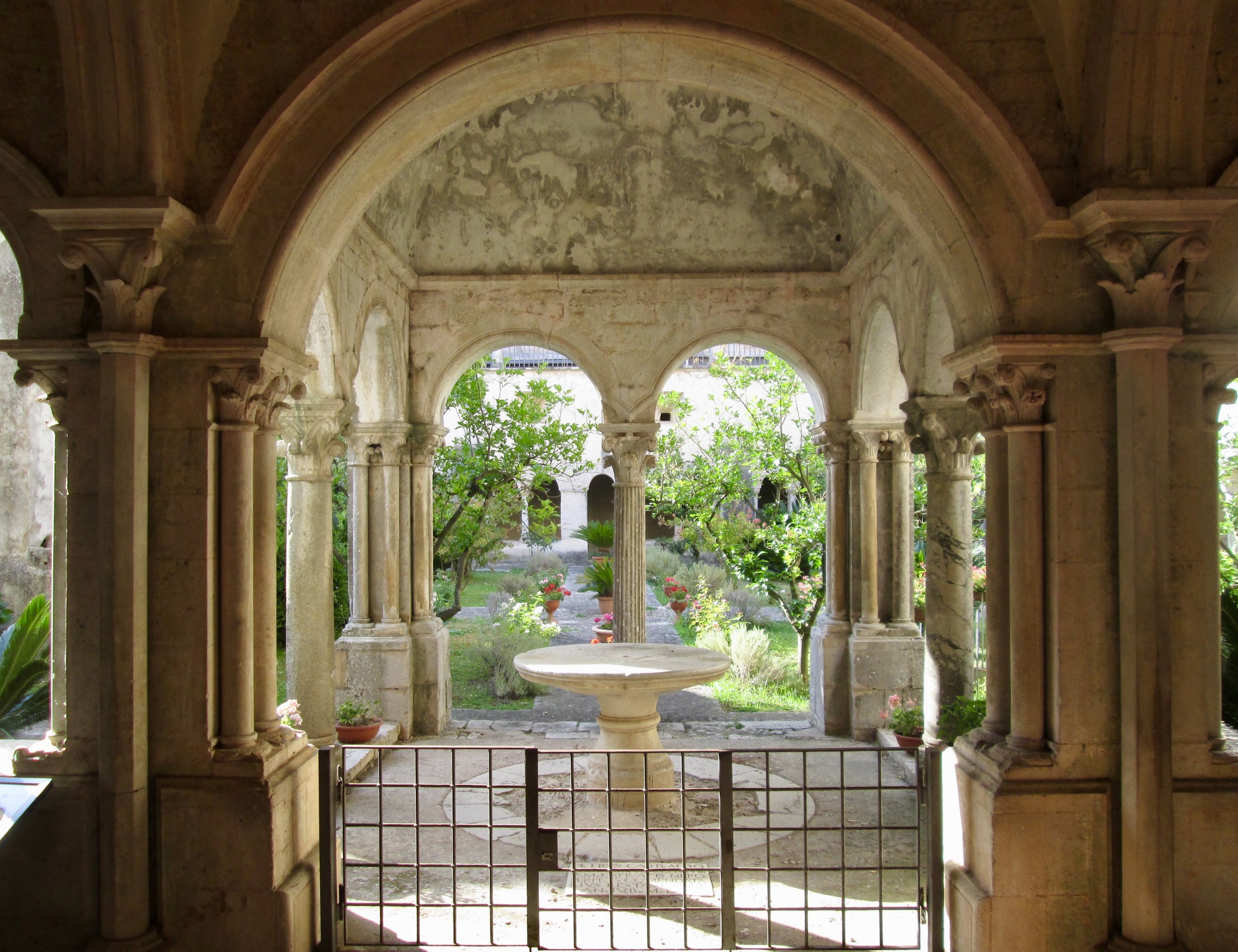 cloister garden in fossanova monastery Photo credit: daniel dikman