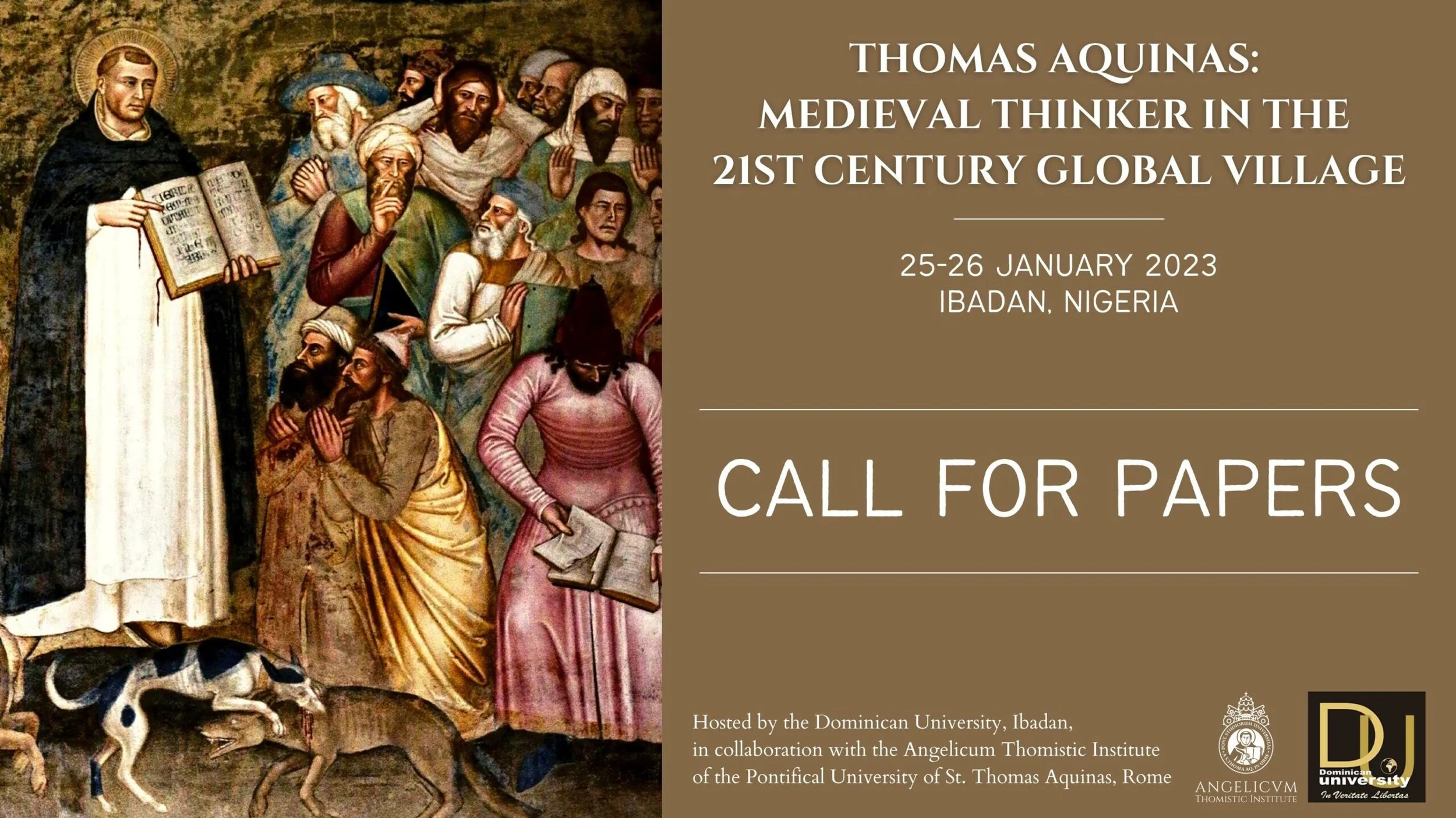 CALL FOR PAPERS – Thomas Aquinas: Medieval Thinker in the 21st Century Global Village