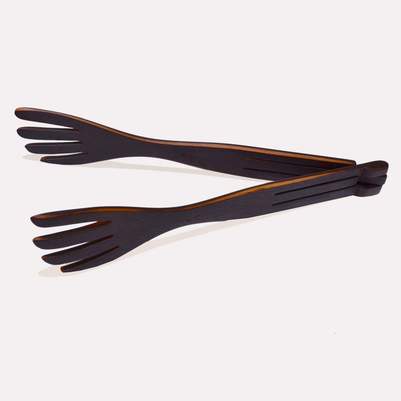 Insideout Tongs® with Flame Blackened Fork 12 inch — Jonathan’s® Spoons