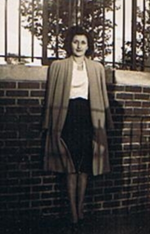 Grandma Pearl dressed in style to work at Bloomingdales in NYC
