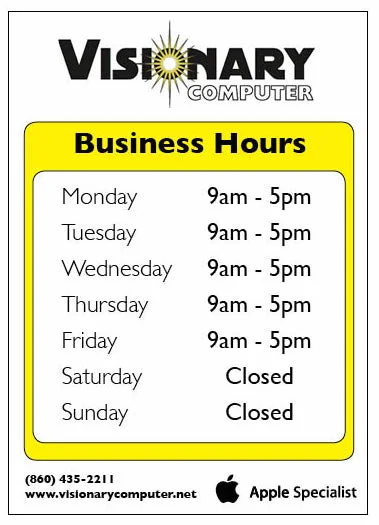 Back to normal hours.