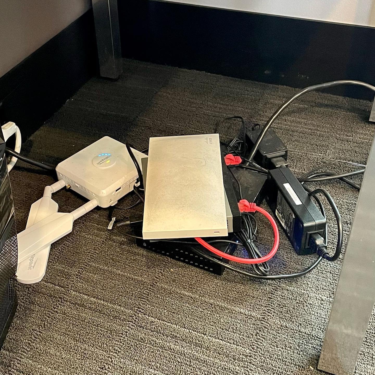 On the floor, under a table, behind the trash bin is a sad place to #findthewap