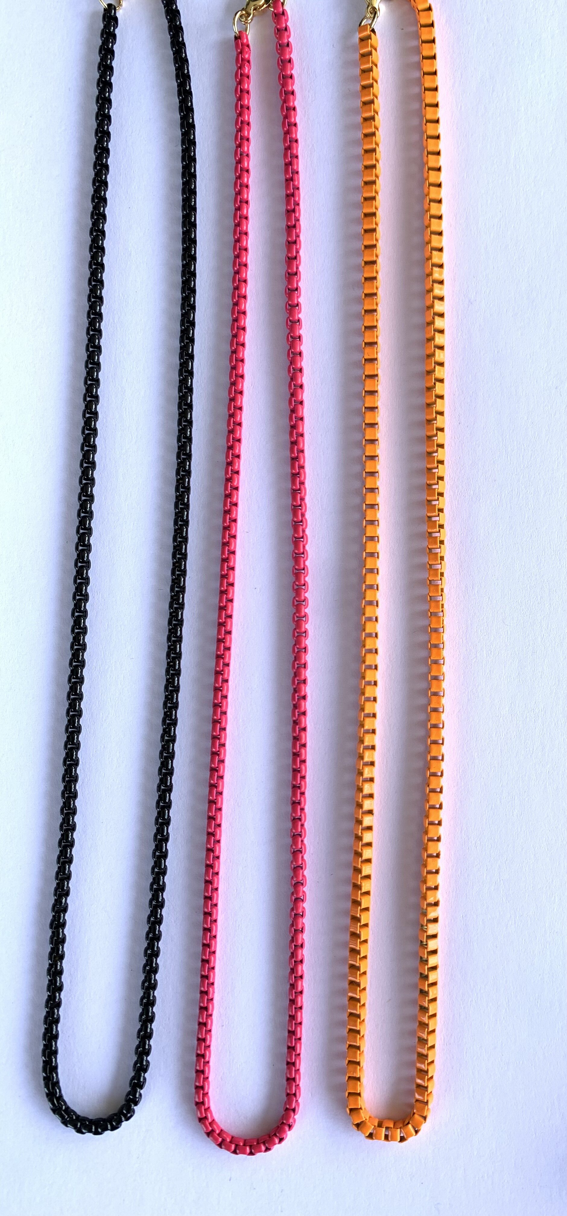 ENAMEL BOX CHAIN NECKLACE — Karen Egren