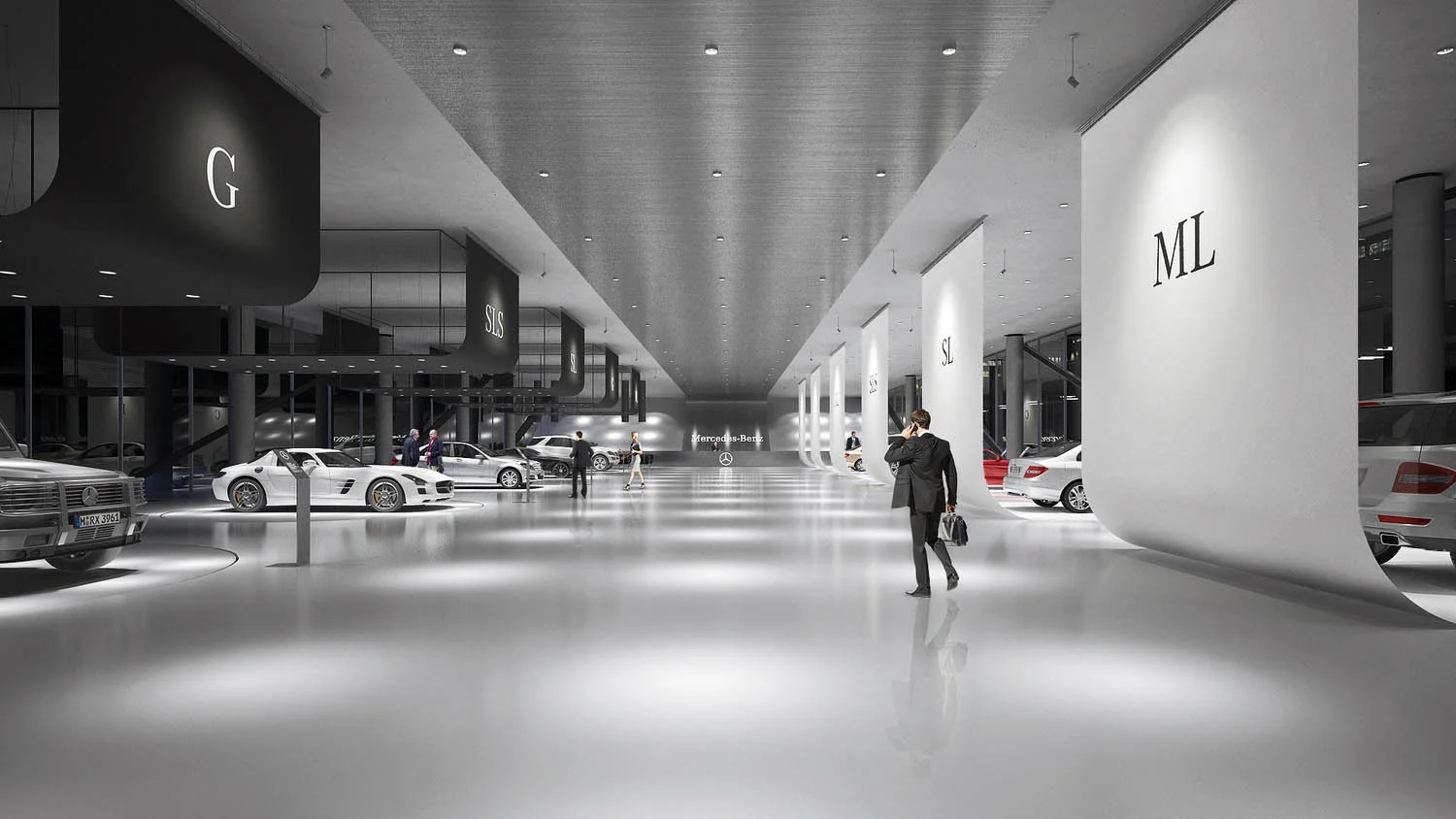 Mercedes Benz showroom