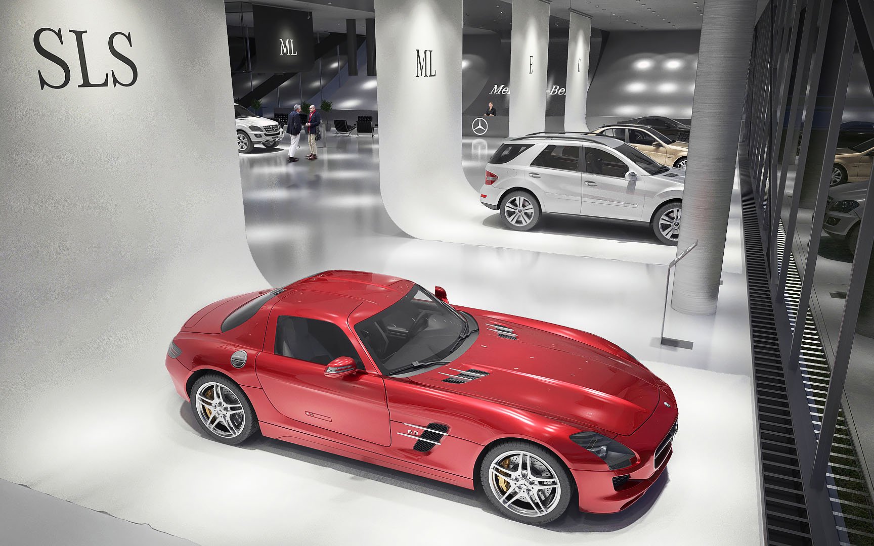 Mercedes-Benz showroom design 2014