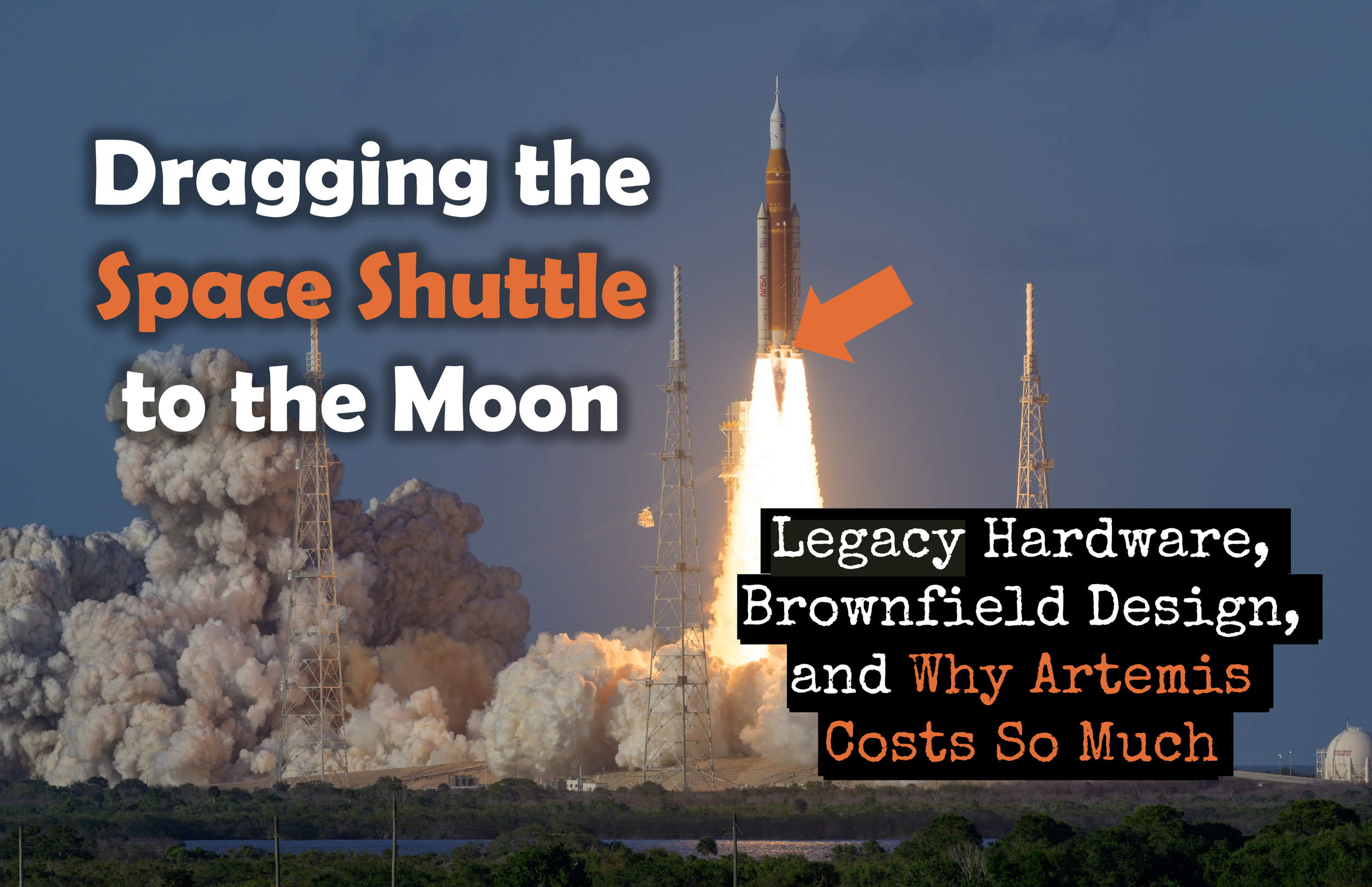 Dragging the Space Shuttle to the Moon