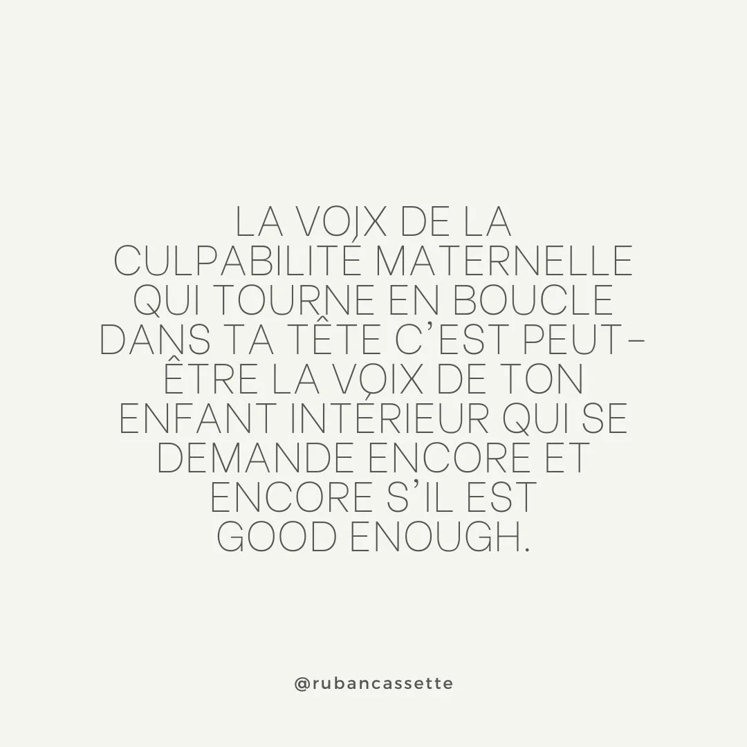 LA CULPABILITÉ MATERNELLE