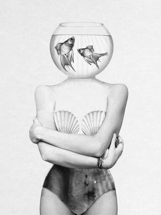 Pisces Art Print by Jenny Liz Rome - for sale on Society6