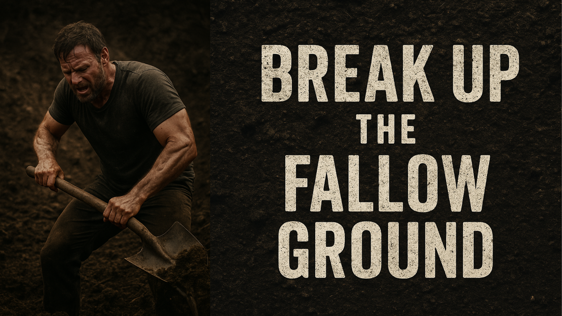 Men: Break Up the Fallow Ground