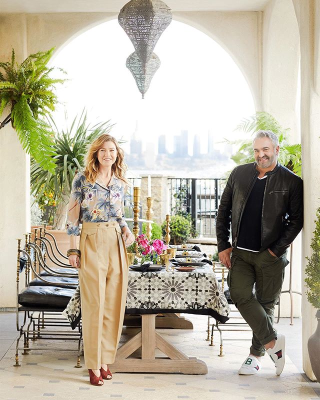 🌙Moroccan✨Soiree💫📸 #newworkTsay x #EllenPompeo &amp; #MartynLawrenceBullard for #VerandaMag styled by @amychin 🌸
*these are also up under WEEKEND story on my (finally😬) #newWebsite &lt;link in bio&gt;