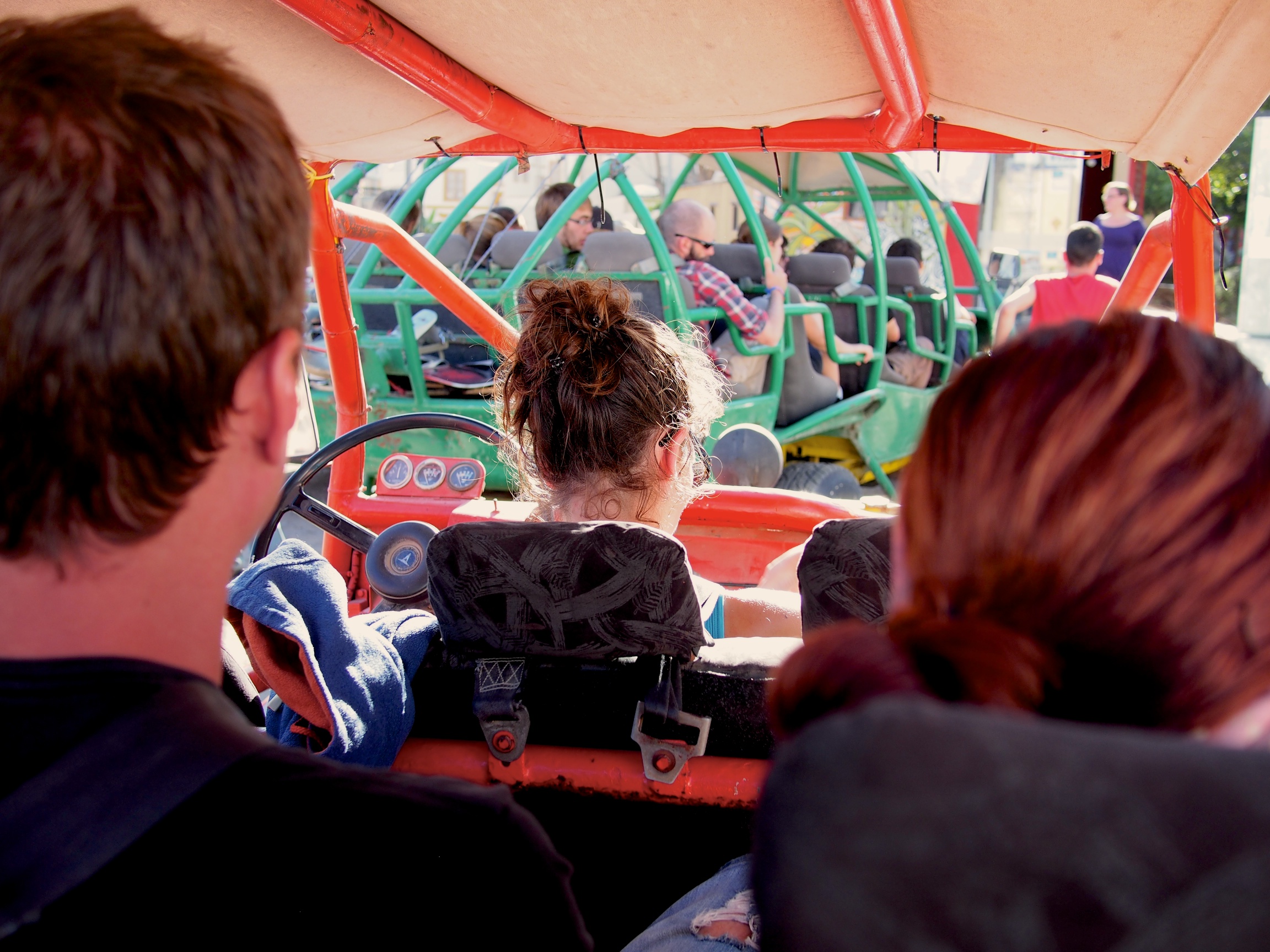 View of the buggy from the last row