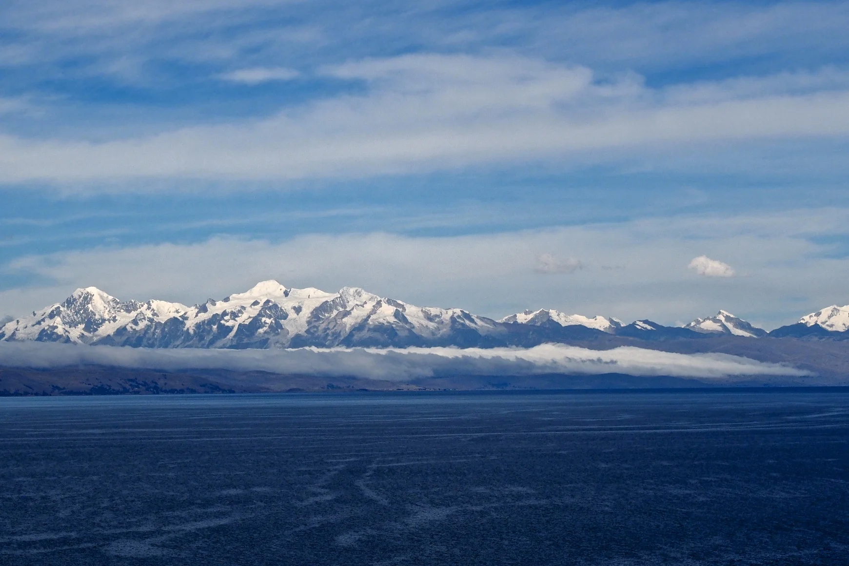 The view of the Cordillera Real from our hostel