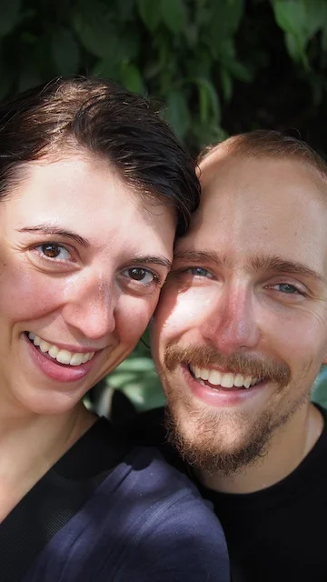 What we looked like after adventuring out on the walkway to Devil's Throat