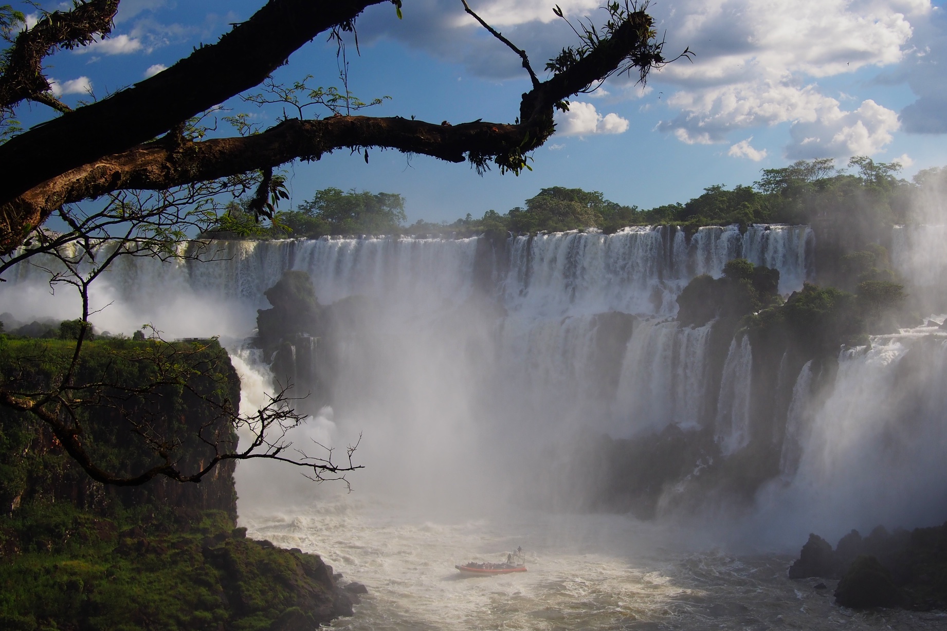 Isla San Martin and the falls behind it from Circuito Inferior