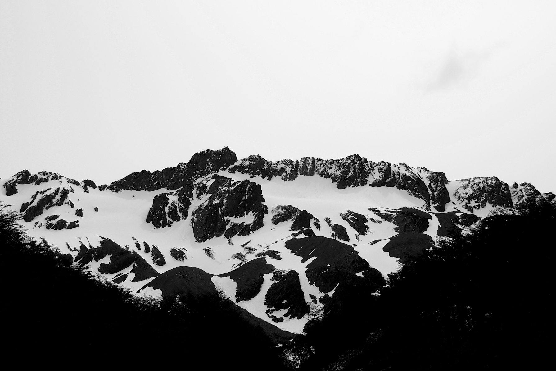 Martial Glacier as seen from the top of the chair lift