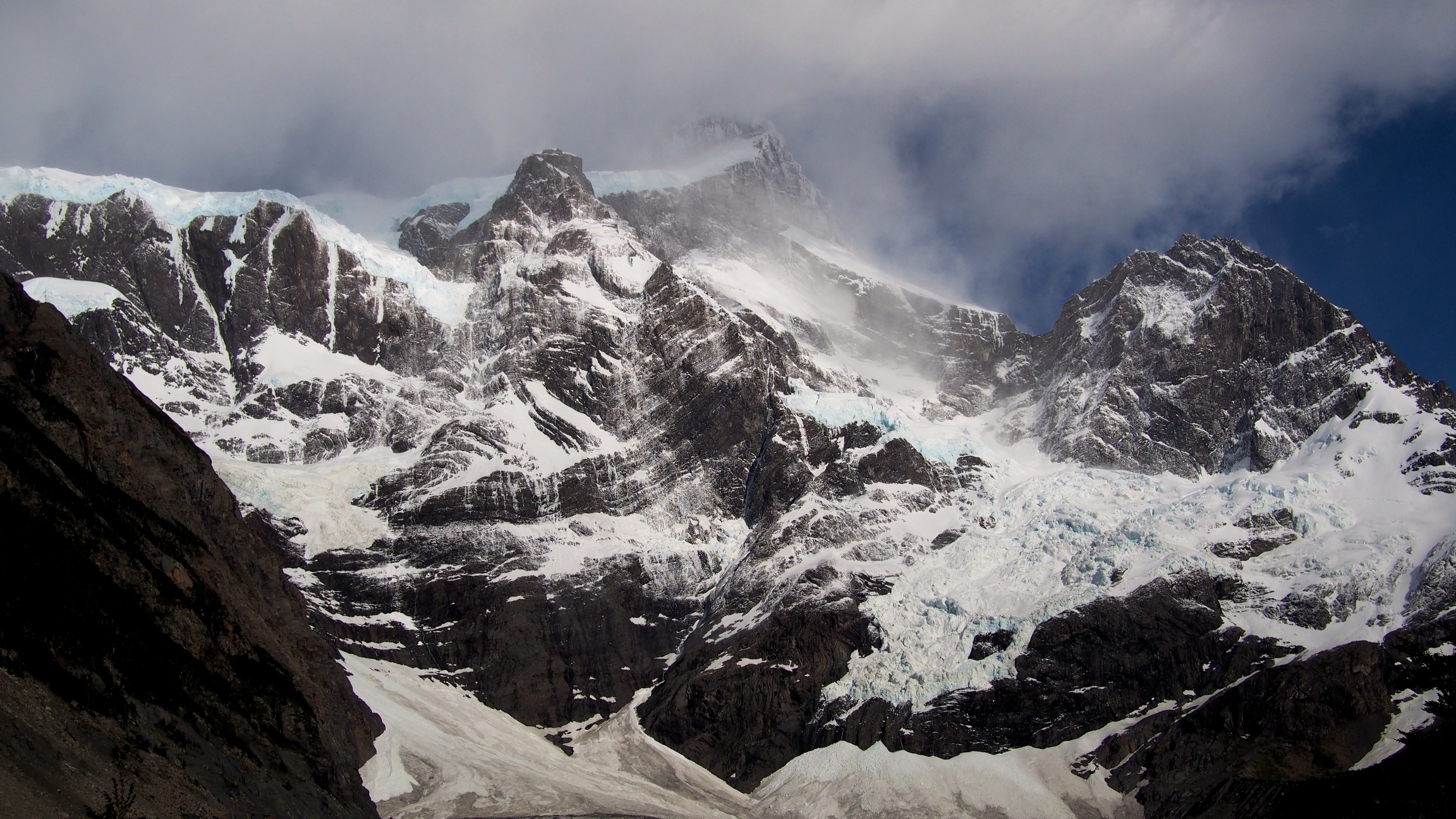 A few clouds greeted us on day three, but they couldn't stop us from enjoying this view of Cerro Paine Grande