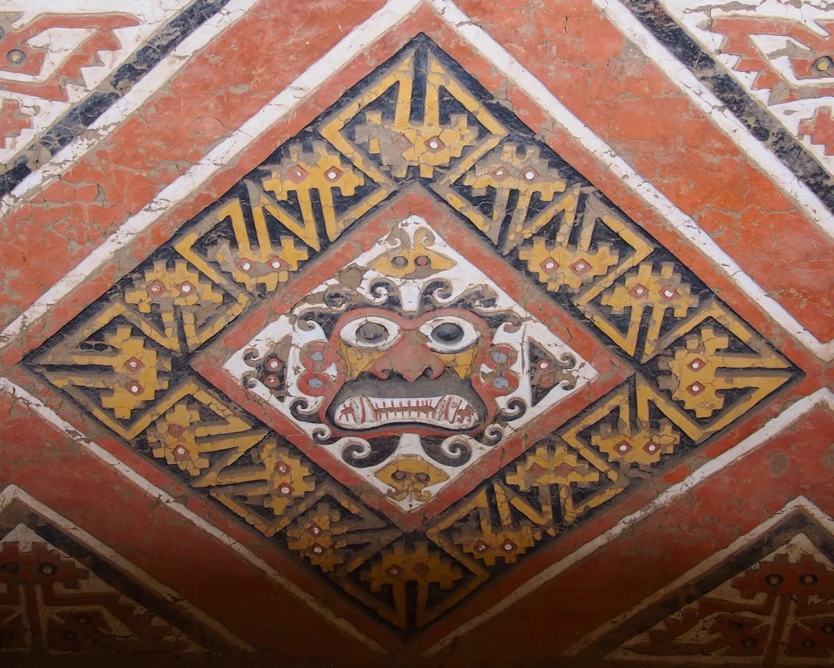 Ai Apaec - the decapitator, the main deity of the moche - Huaca de la Luna, Trujillo, Peru