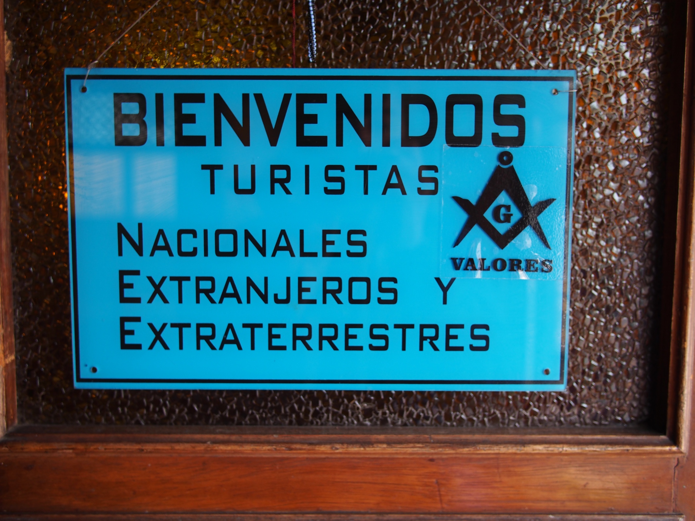 Sign at Costazul, a restaurant which serves excellent ceviche - Lima, Peru