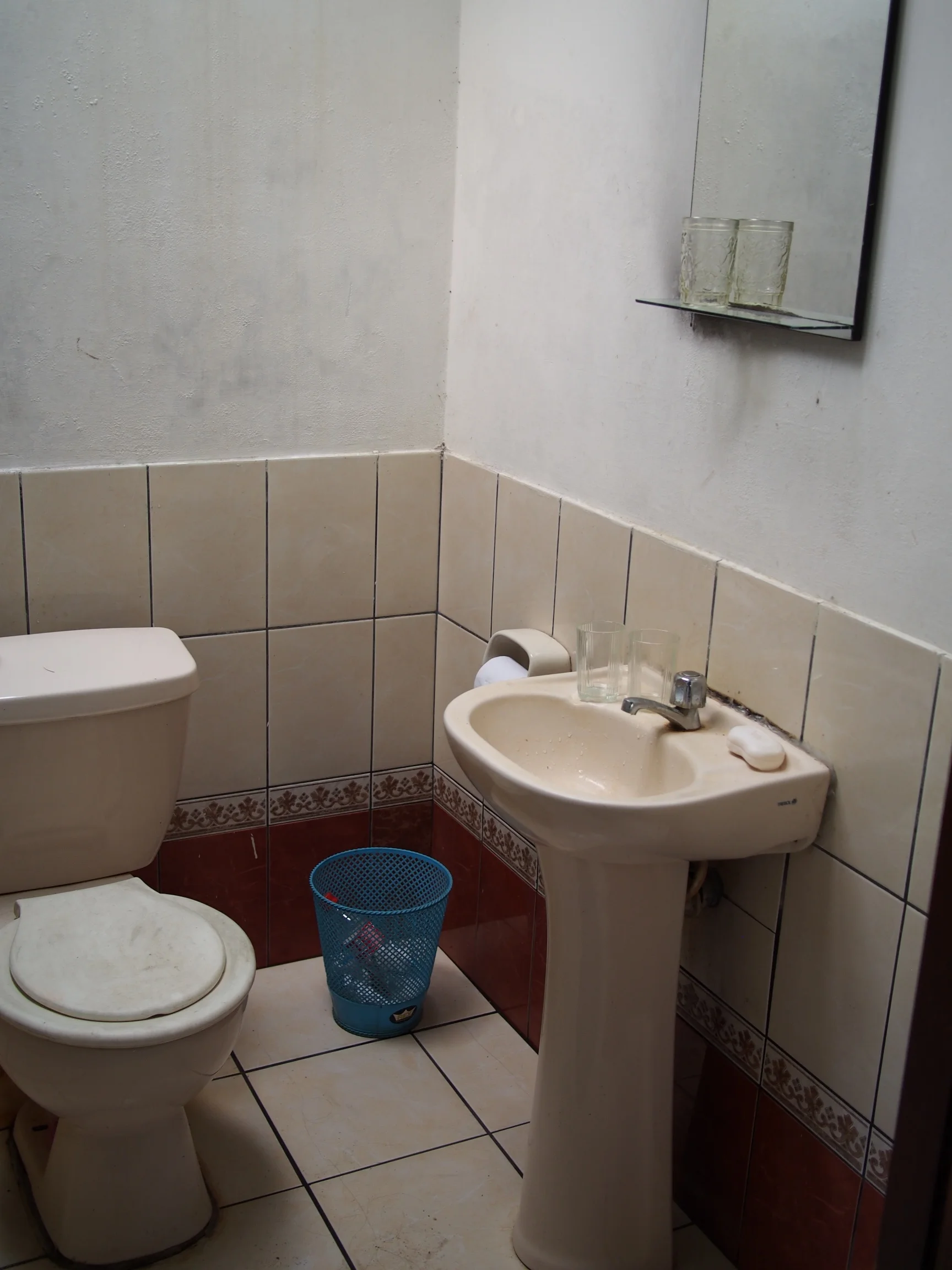 The bathroom of our room in the Amazon lodge - Amazon, Peru