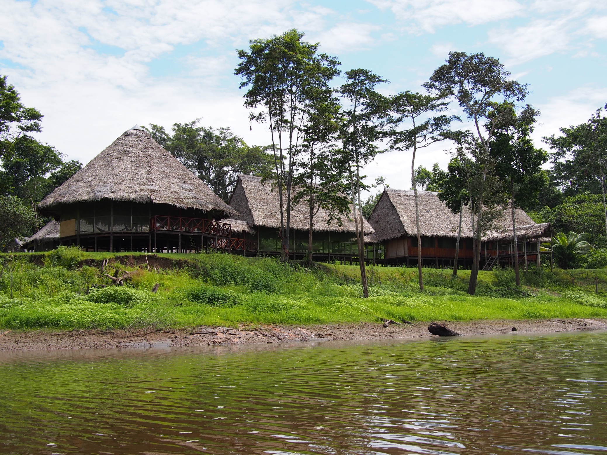 Our Amazon lodge (Chullachaqui) as seen from the river - Amazon, Peru