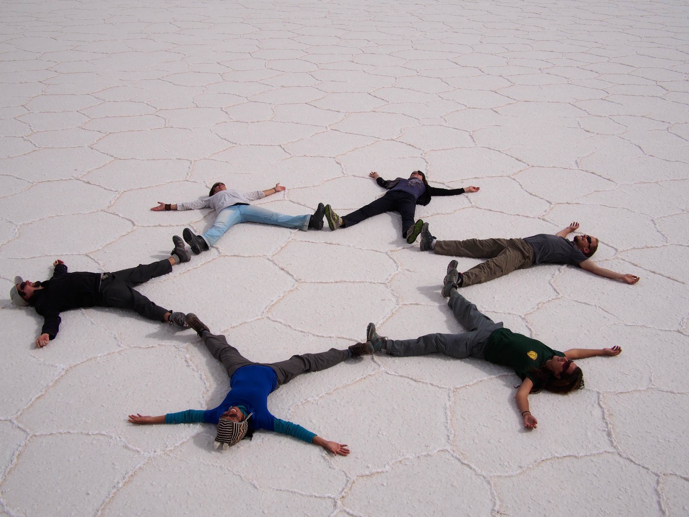 Our tour group - Salar de Uyuni, Bolivia