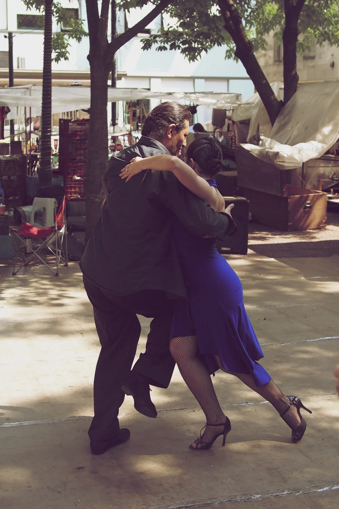 Tango at the San Telmo market - Buenos Aires, Argentina