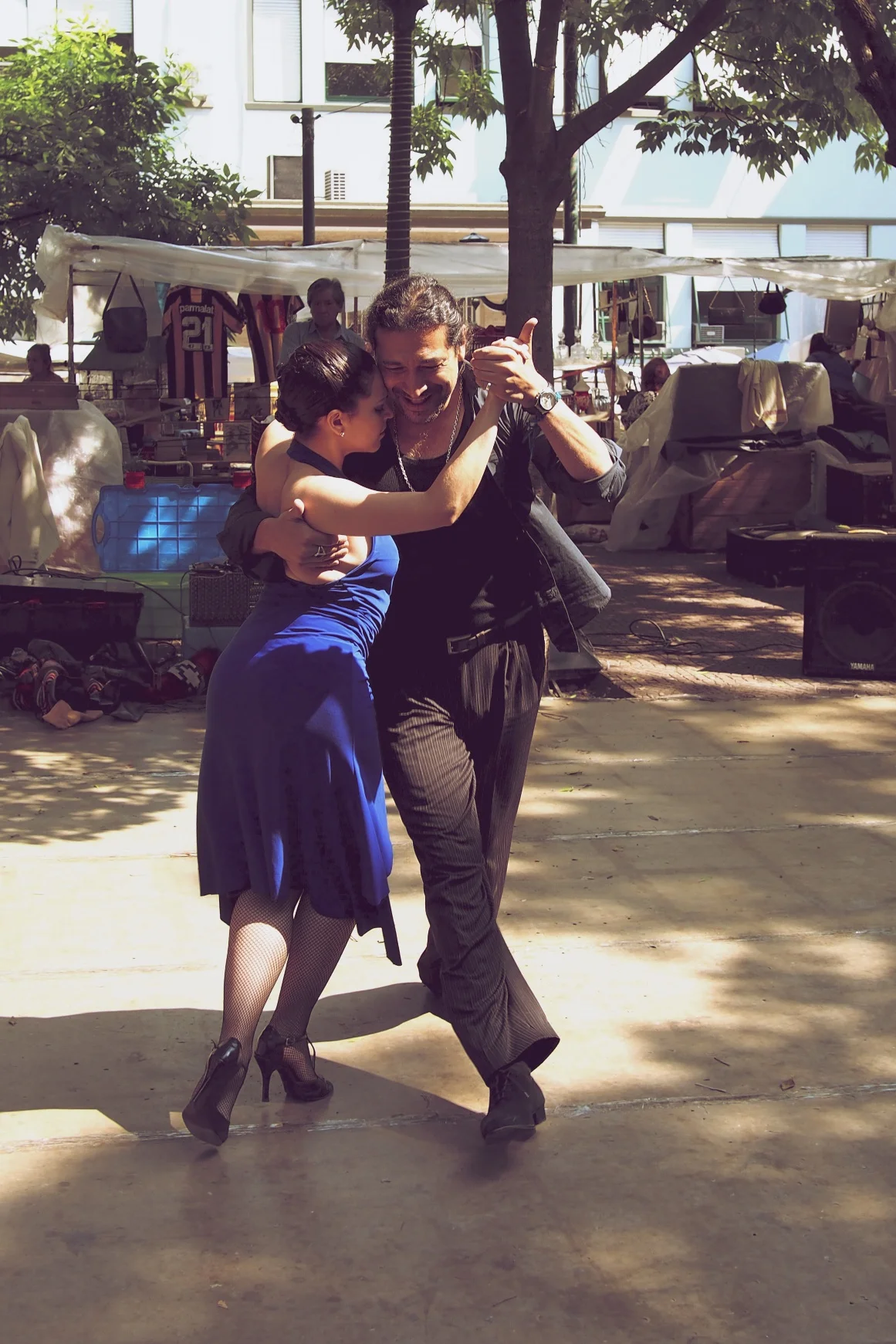 Tango at the San Telmo market - Buenos Aires, Argentina