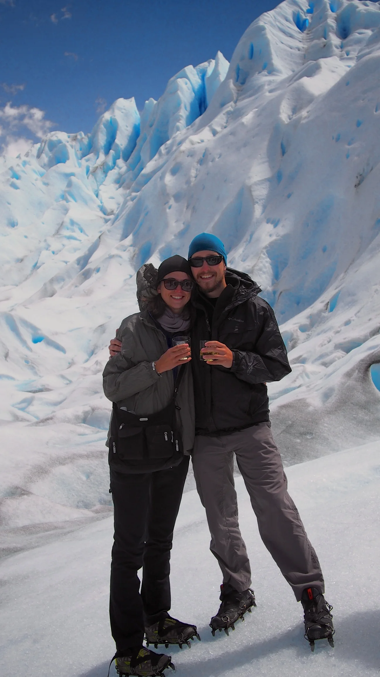 Drinking whisky on Perito Moreno Glacier - El Calafate, Argentina