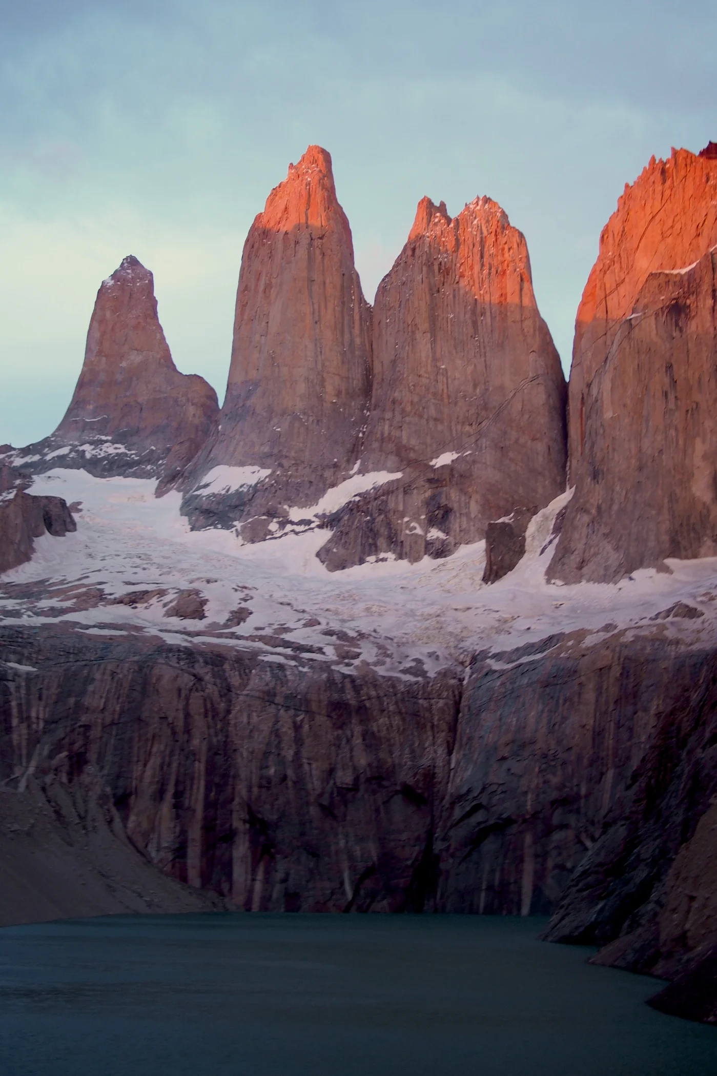 Torres del Paine at sunrise - Torres del Paine, Chile