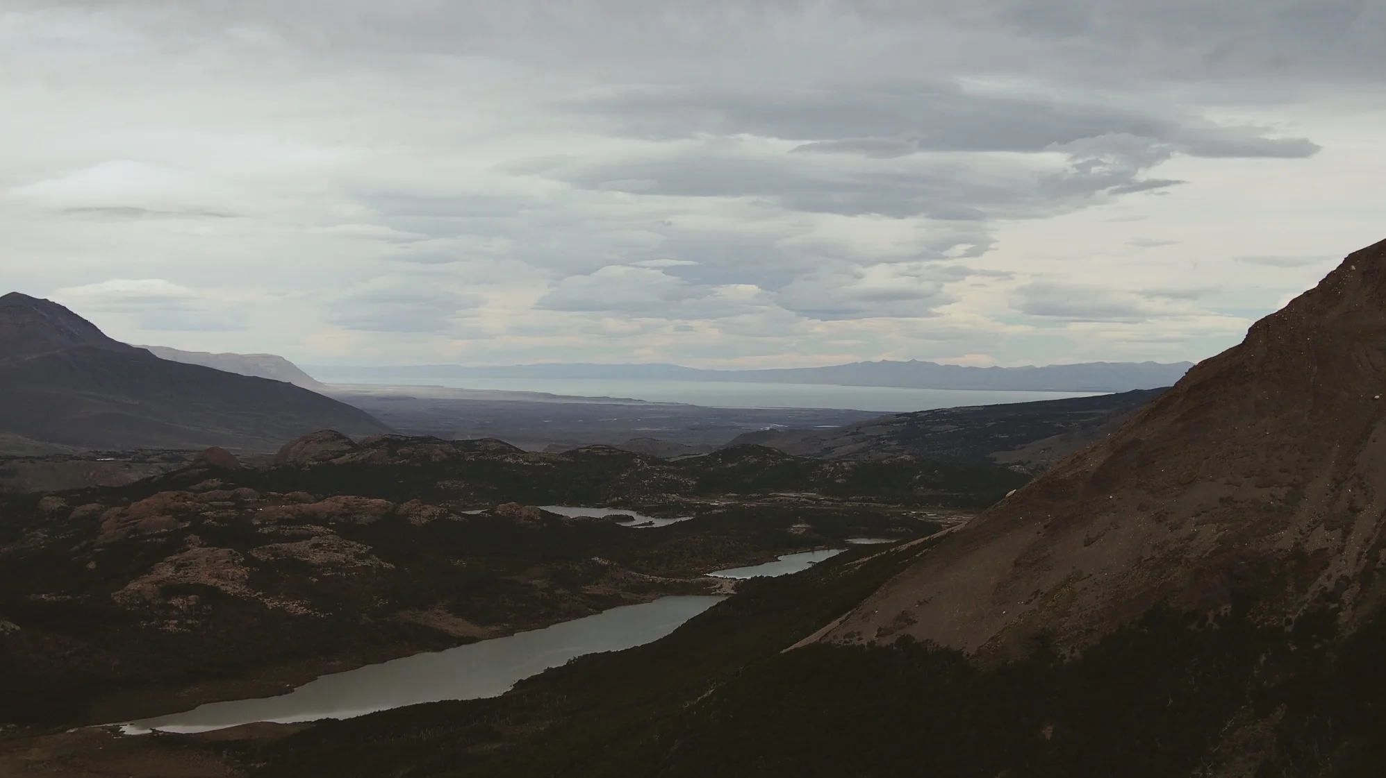 Looking back from the Fitz Roy viewpoint - El Chaltén, Argentina