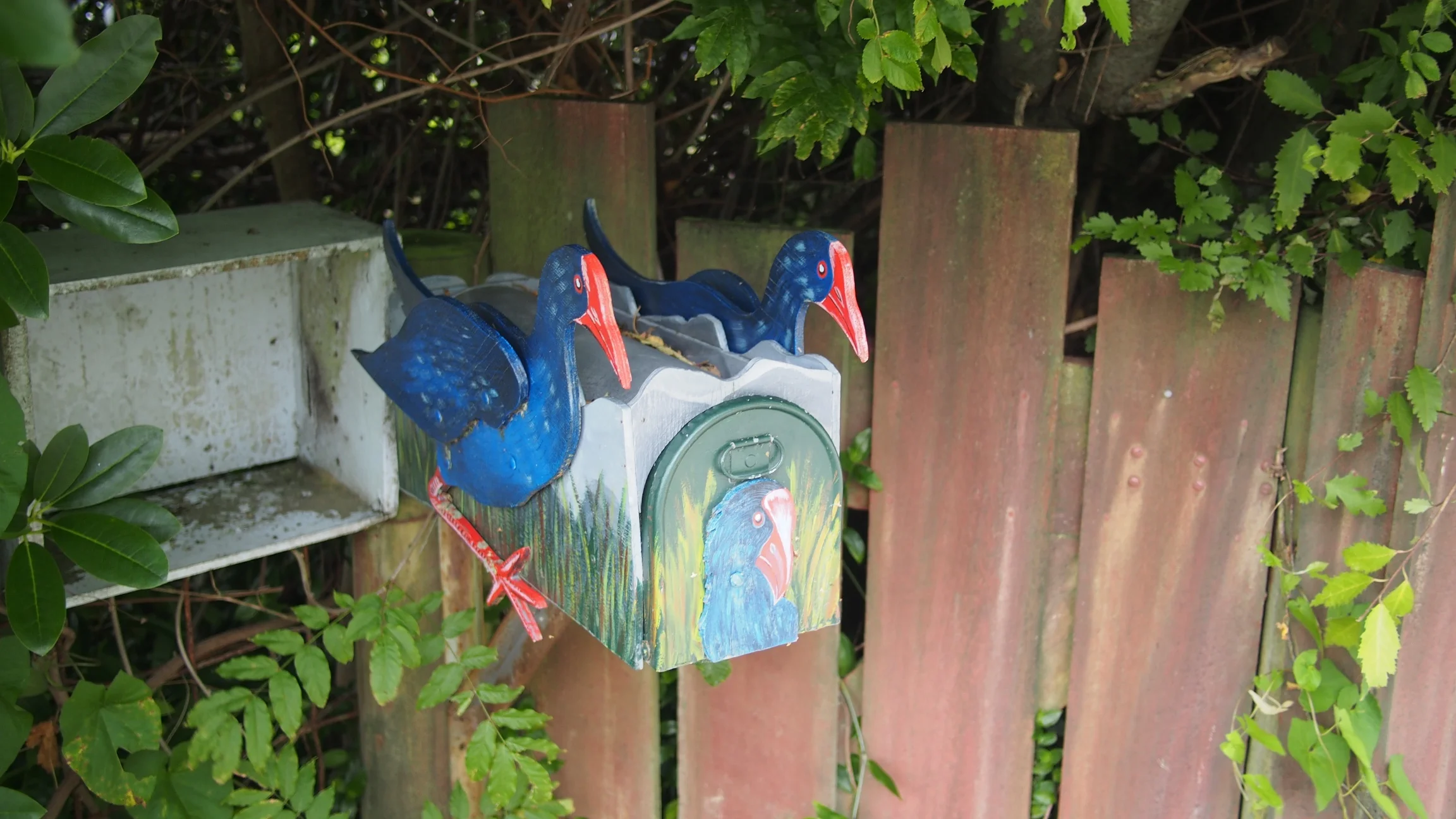 Fun mailboxes along the Queen Charlotte Drive, New Zealand