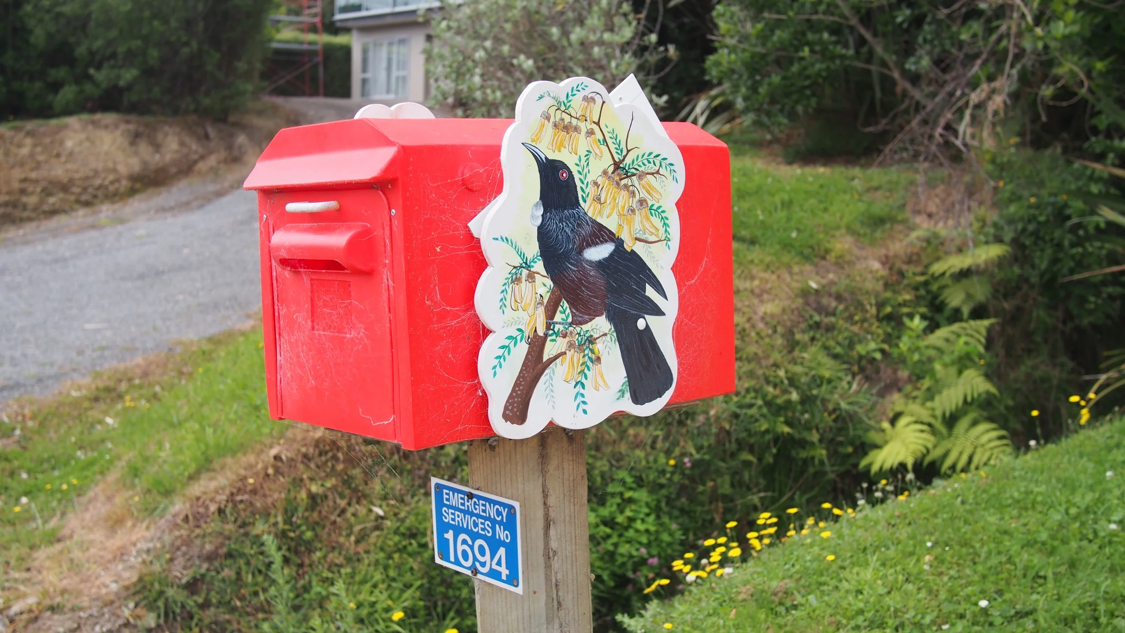 Fun mailboxes along the Queen Charlotte Drive, New Zealand