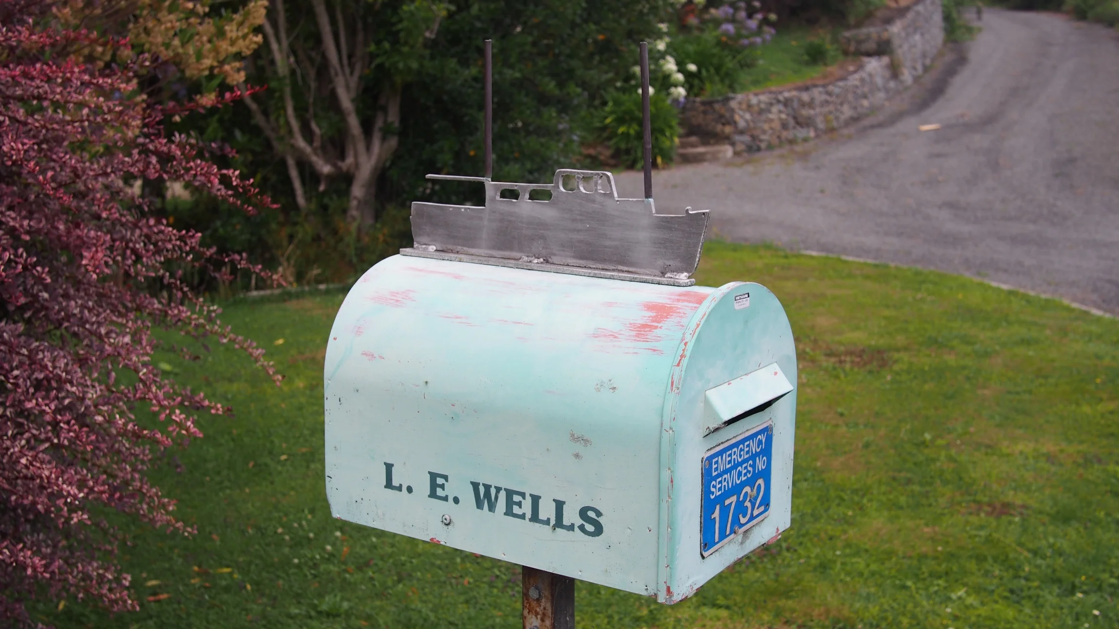 Fun mailboxes along the Queen Charlotte Drive, New Zealand